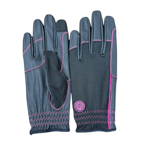 Custom Horse Riding <b>Gloves</b> Equestrian Ventilation Mesh Summer Showjumping <b>Gloves</b> Synthetic Leather Palm <b>Touchscreen</b> Index finger - Product Image 1
