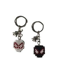 Beau logo de conception de dessin animé porte-clés perlé de graines colorées et accessoires de sac d'Inida - Product Image 5