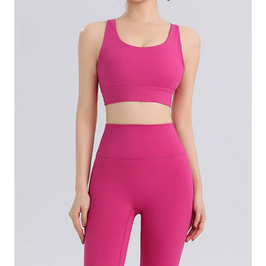 Conjunto de Yoga sin Costuras, Ligero, para Entrenamiento, Secado Rápido, Tejido Transpirable, para Gimnasio, Entrenamiento, Running - Product Image 2