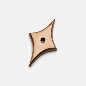 Plaque de fixation étoile moderne en laiton, finition or brillant poli, design classique, pour commodes, armoires, maison, bureau, salon - Product Image 5