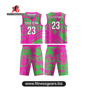 Ensemble de maillots de football sublimés, anti-humidité, unisexe, col rond, manches courtes, imprimé rouge et violet - Product Image 4