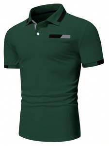 Polo de Diseño Sólido y Resistente para Hombre, Colección de Verano, Polo Básico Importado, Polo Liso en Tallas Grandes, Venta al Por Mayor - Product Image 6