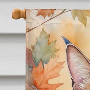 Ojos Azules gran porche manga poste decorativo gato otoño hojas patio Banner ilustraciones Multicolor poliéster casa bandera para pared - Product Image 3