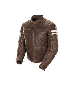 Veste en cuir véritable, veste en cuir de motard, veste en cuir de mouton noir vieilli style vintage Route 66, vente en gros, sur mesure - Product Image 5