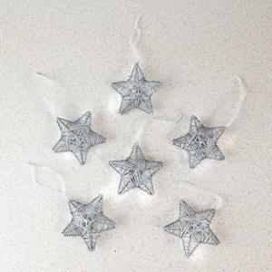 Decorative Metal Wire <b>Star</b> Shape <b>Hanging</b> Ornament For Home Christmas Decoration - Product Image 2