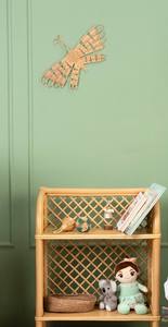 Escultura de mariposa voladora natural hecha a medida, decorada con ratán, artículo de mimbre sostenible para habitación infantil, diseño colgante. - Product Image 2