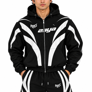 Custom Manufacturers Polyester Men <b>Summer</b> Windbreaker Jacket & Waterproof Shorts Lightweight Streetwear Nylon Jackets & <b>Hoodies</b> - Product Image 6