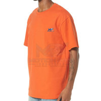 Kaos Premium Katun Tebal Ukuran Besar untuk Pria, Model Drop Shoulder, Regular Fit, Kerah Pendek, Lengan Pendek, Pakaian Jalanan Musim Panas, Ramah Lingkungan