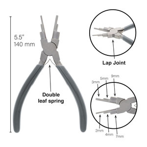 The Beadsmith Wire Looping Pliers – Create 6 Sizes (Ranging <b>2</b>-9mm) of Loops & Jump <b>Rings</b>, 5.5" long (140mm), Polished Steel - Product Image 3