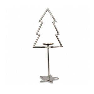 Porte-bougie de Noël fait main en aluminium, design étoile, avec base en bois naturel pour décoration de table, vente chaude - Product Image 5