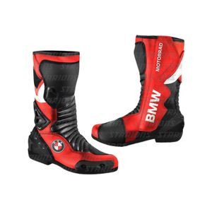 Chaussures et gants de course en cuir pour moto BM Motorrad, protection CE, bottes de course sur circuit, équipement de motard professionnel, durable - Product Image 2
