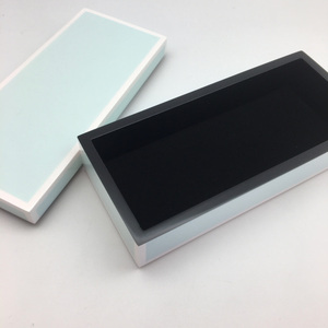 Caja de Joyería Ecológica Hecha a Mano con Laca Azul Marino y Ribete Blanco, Organizador de Almacenamiento, Venta al Por Mayor, Proveedor B2B, OEM - Product Image 5