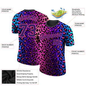 Sublimation Shirts Digital Printing Polyester Jersey Neck Men's Activewear Custom Clothing Private Label Factory Quick Dry UV - Product Image 2