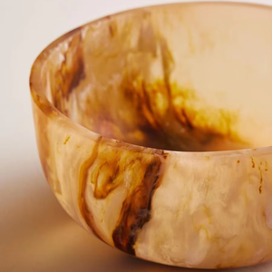 Bol à salade en résine pour la décoration de la table, vaisselle décorative en résine, assiettes à salade en résine, logo personnalisé - Product Image 1