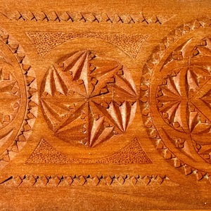 Long Rectangular Wooden Serving <b>Tray</b> Solid Wood Carved <b>Tray</b> with Handles for Coffee Tea Food <b>Breakfast</b> Snack Decorative <b>Tray</b> - Product Image 4