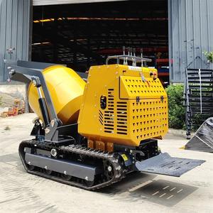 รถดัมพ์ขนาดเล็กแบบพกพาได้เครื่องผสมน้ำมันดีเซลเบนซินแบบปรับ500L ได้แกนมอเตอร์เครื่องยนต์ - Product Image 5