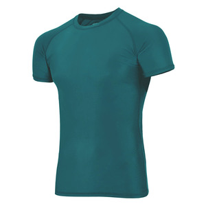 T-shirt de sport à manches courtes pour homme, à séchage rapide, en polyester, couleur turquoise, pour adultes, protection UPF50+, pour homme et femme - Product Image 1
