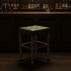 เก้าอี้บาร์ เก้าอี้เคาน์เตอร์ เก้าอี้บาร์หนัง PU แบบไม่มีพนักพิง เก้าอี้เคาน์เตอร์หุ้มเบาะ เก้าอี้บาร์ PU สไตล์โมเดิร์น เก้าอี้บาร์ครัวแบบไม่มีพนักพิง - Product Image 4