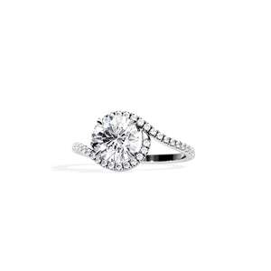 Women's Diamond Engagement Ring Round Brilliant Cut Prong Setting floral Style Fine Jewelry - Product Image 3