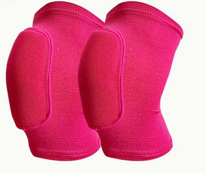 Genouillères Coexistence en éponge épaisse tricotée respirante, protection à enfiler, unisexe, toutes saisons, ajustement universel, volleyball, rose, bleu - Product Image 2