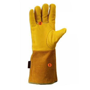 ถุงมือเชื่อมแบบยาว หนังหนา ทนความร้อน ทนไฟ สำหรับงานเชื่อมอาร์กอน - Product Image 3