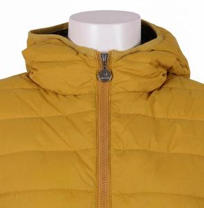 Chaqueta acolchada unisex color mostaza con capucha, ligera, plegable, cálida para invierno, de gran tamaño, tela de alta calidad, chaquetas para hombre. - Product Image 4