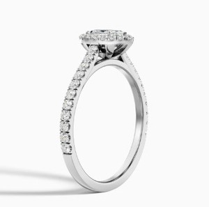 Bague de Fiançailles en Moissanite Taille Marquise avec Sertissage Griffe en Argent Sterling 925 Plaqué Or Rose, Élégante et Délicate, Idéale pour les Fêtes - Product Image 4