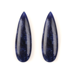 Increíbles Cuentas de Sodalita Azul Natural en Forma de Pera de 10x30mm, Piedras Preciosas Sueltas para Fabricación de Joyería DIY, Suministros al por Mayor - Product Image 1