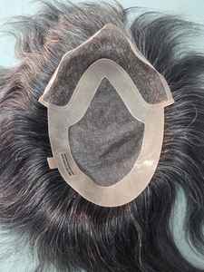 Peluca de Cabello Remy con Frente de Encaje Mono para Hombre, la Más Vendida, Encaje HD Transparente, Peluca de Cabello Humano de Alta Calidad Taz Hair Bangladesh - Product Image 3