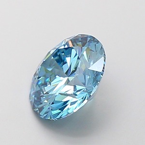 Diamant rond de laboratoire de qualité boutique, 1,81 ct, bleu vif fantaisie, clarté VS1, finition EX, CVD, pierre précieuse en vrac, option mode - Product Image 2
