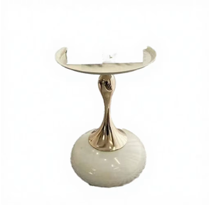 <b>Marble</b> <b>Table</b> and Brass Leg Small Coffee <b>Table</b> Round <b>Marble</b> <b>Top</b> Living Room Coffee & <b>Side</b> <b>Table</b> with Sale Product - Product Image 3