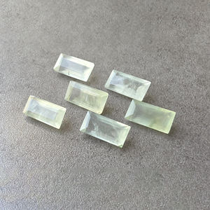 Prehnita Natural, Corte Facetado, Calibrada, Rectangular, Calidad AAA+, Piedra Preciosa Suelta, Certificada por Terceros, Todos los Tamaños - Product Image 1