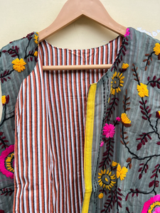 Indian Handmade Cotton Eco-Friendly Breathable <b>Winter</b> <b>Quilted</b> Regular Jacket Indian Waistcoat Embroidery Vest Reversible Boho - Product Image 6