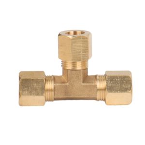Raccords en T hydrauliques à double ferrule en laiton usiné CNC de qualité supérieure, lisses, 1/8" 1/4" 3/8" 1/2" 6mm 8mm 10mm 12mm - Product Image 4