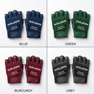 Gants d'exercice demi-doigts respirants de qualité supérieure avec support de préhension pour la musculation, l'entraînement, le fitness et les séances de gym quotidiennes. - Product Image 4