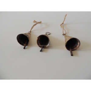 Adorno de árbol en latón antiguo con diseño de campana hecho a mano perfecto para decoración del hogar y suministros de arte colgante para árboles de Navidad - Product Image 2