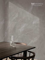 Carreaux de porcelaine aspect marbre Ital Ceramics - Carreaux muraux et de sol antibactériens mats pour usage intérieur/extérieur 600x600mm