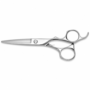 Ciseaux de coiffure professionnels pour barbier, à lame droite, pour droitiers, avec pointes arrondies, en acier inoxydable de haute qualité - Product Image 1