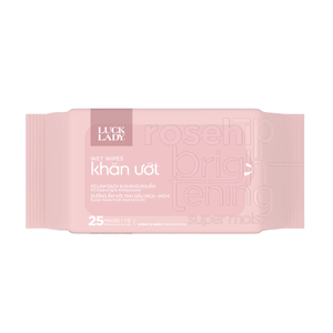 Lingettes nettoyantes féminines OEM Luck Lady, 25 lingettes, parfum naturel, tissu non tissé doux, soin d'hygiène intime délicat - Product Image 3