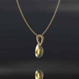 Pear Moissanite <b>Pendant</b> 14K <b>Gold</b> IGI Certified Christian Luxury Gift for Women - Product Image 5