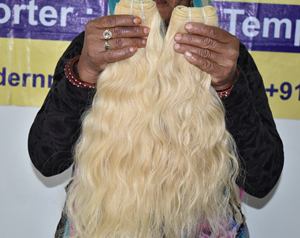 Vendeur vierge en gros brut sans traitement chimique Paquets originaux crépus blonds ondulés Extensions de cheveux humains vietnamiens - Product Image 5