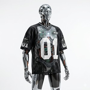 Trendy Unisex American Football Jersey <b>Y2K</b> Oversized V Neck Graphic Number Short Sleeve Streetwear Cute Soccer Sports <b>Top</b> Vendor - Product Image 3