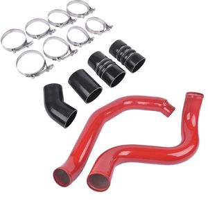 Turbo Intercooler Pipe Boot Kit in Red for Ford Excursion F 250 F 350 F 450 F 550 Powerstroke 6.0L 2003-2007 - Product Image 3