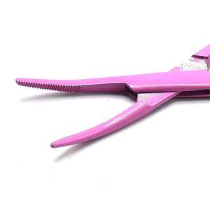 คีมคั้นเลือดสแตนเลสคุณภาพดีที่สุด แบบใช้มือ  ชนิดตรง/โค้ง  เครื่องมือผ่าตัดสำหรับหยุดเลือด - Product Image 4