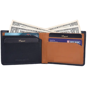 Custom Genuine Leather <b>RFID</b> <b>Blocking</b> Short Men's <b>Wallets</b> Slim Lightweight High Quality Premium Card Holder with Silk Lining 2026 - Product Image 6