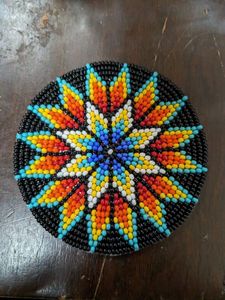 Juego de posavasos de cuentas de vidrio de colores, perfecto para servir bebidas en reuniones y realzar el estilo de presentación de la mesa - Product Image 2