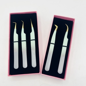 Pinzas de Acero Inoxidable de Alta Calidad Somofy Enterprises, Agarre de Diamante Suave, Doradas, para Extensión de Pestañas, Duraderas, Precisión, Nuevas - Product Image 4