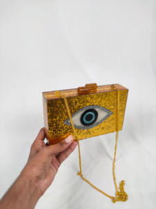 Bolsos de Mano de Resina de Nuevo Diseño en Oferta, Bolsos de Noche Elegantes con Estrella Dorada, Bolsos de Lujo Hechos a Mano para la Venta - Product Image 5