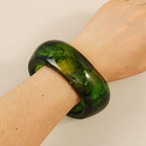 Luxury Gloss Finish Resin Bangles for Women Premium Quality Jewelry for Evening Parties and Festive Celebrations - Product Image 1