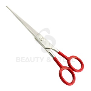 Ciseaux professionnels à effiler les cheveux en acier inoxydable avec manche bleu vif et lame texturante à 30 dents - Product Image 3
